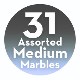 31 Assorted Medium Marbles