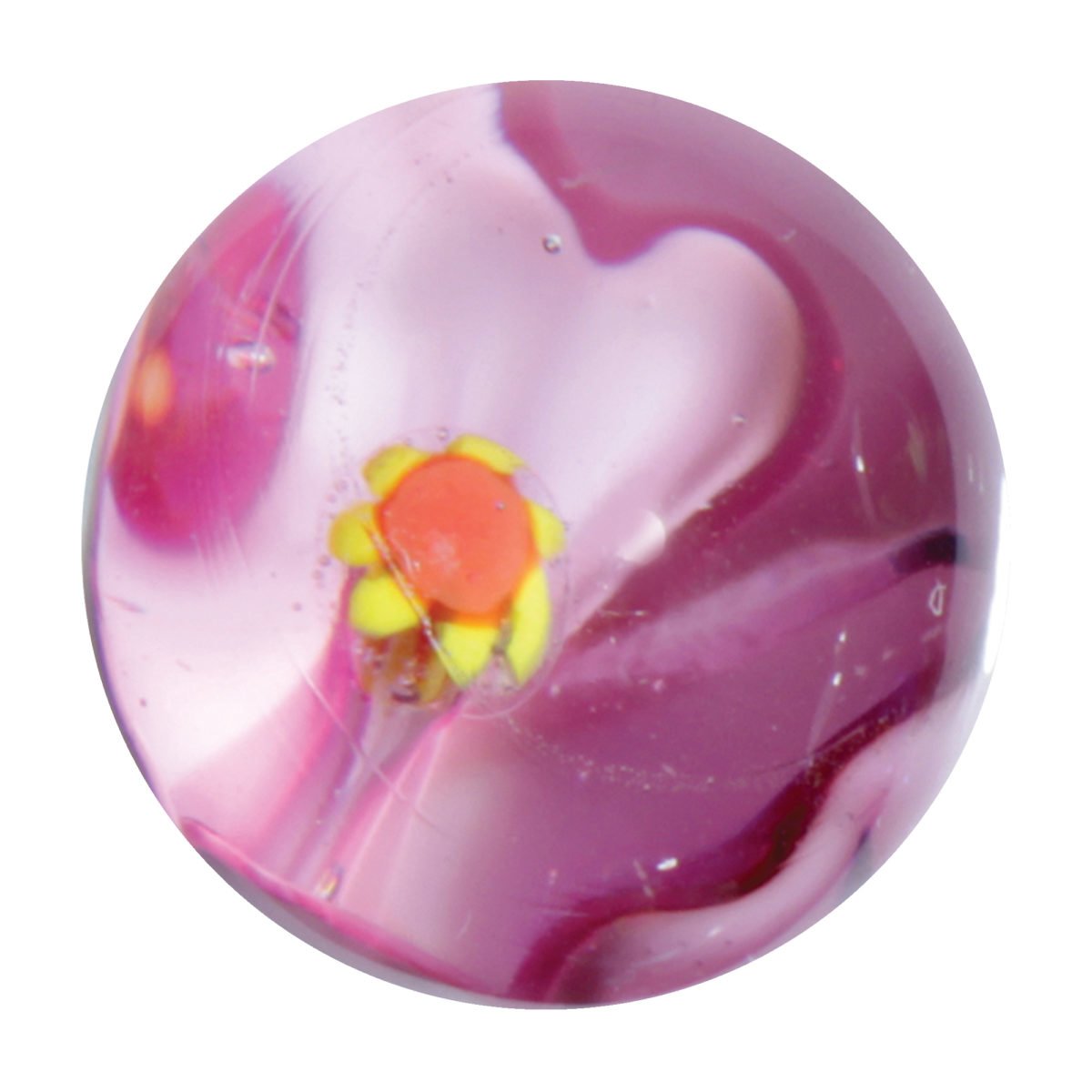 Hollyhock Marble Pink House of Marbles