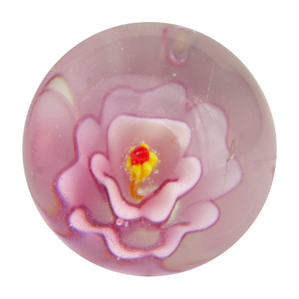 Hollyhock Marble Pink House of Marbles