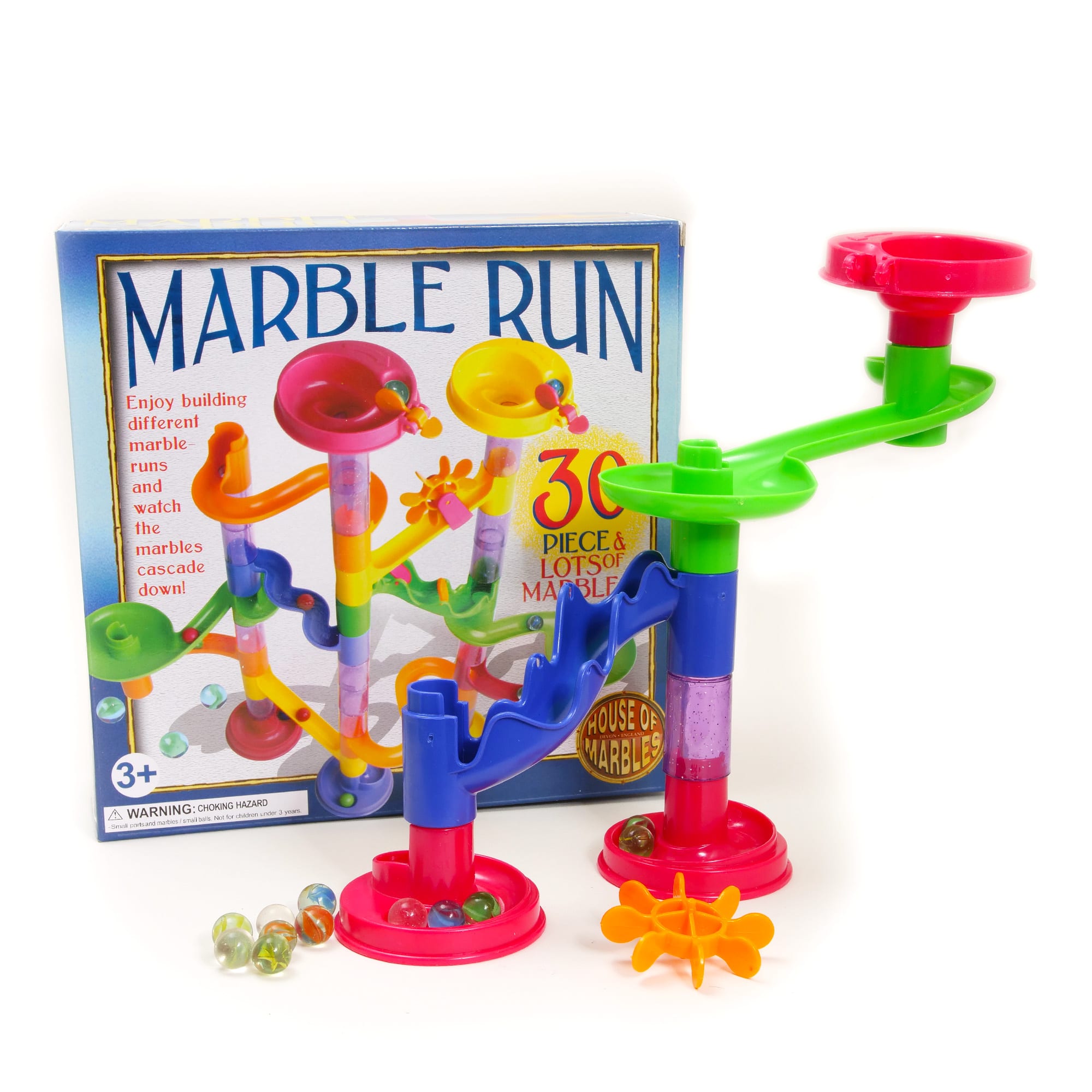 Marble Run 24 Piece Kit an Educational & Entertaining Toy House of Marbles for sale online 