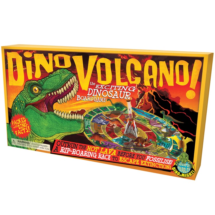 Dino Volcano Board Game - House of Marbles