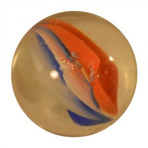 Red, White and Blue Marble - House of Marbles