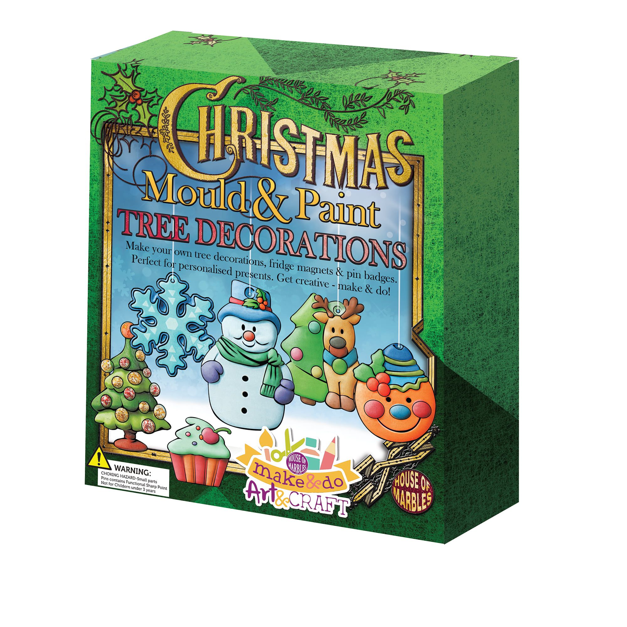 Mould & Paint Set - Christmas Decorations | House of Marbles