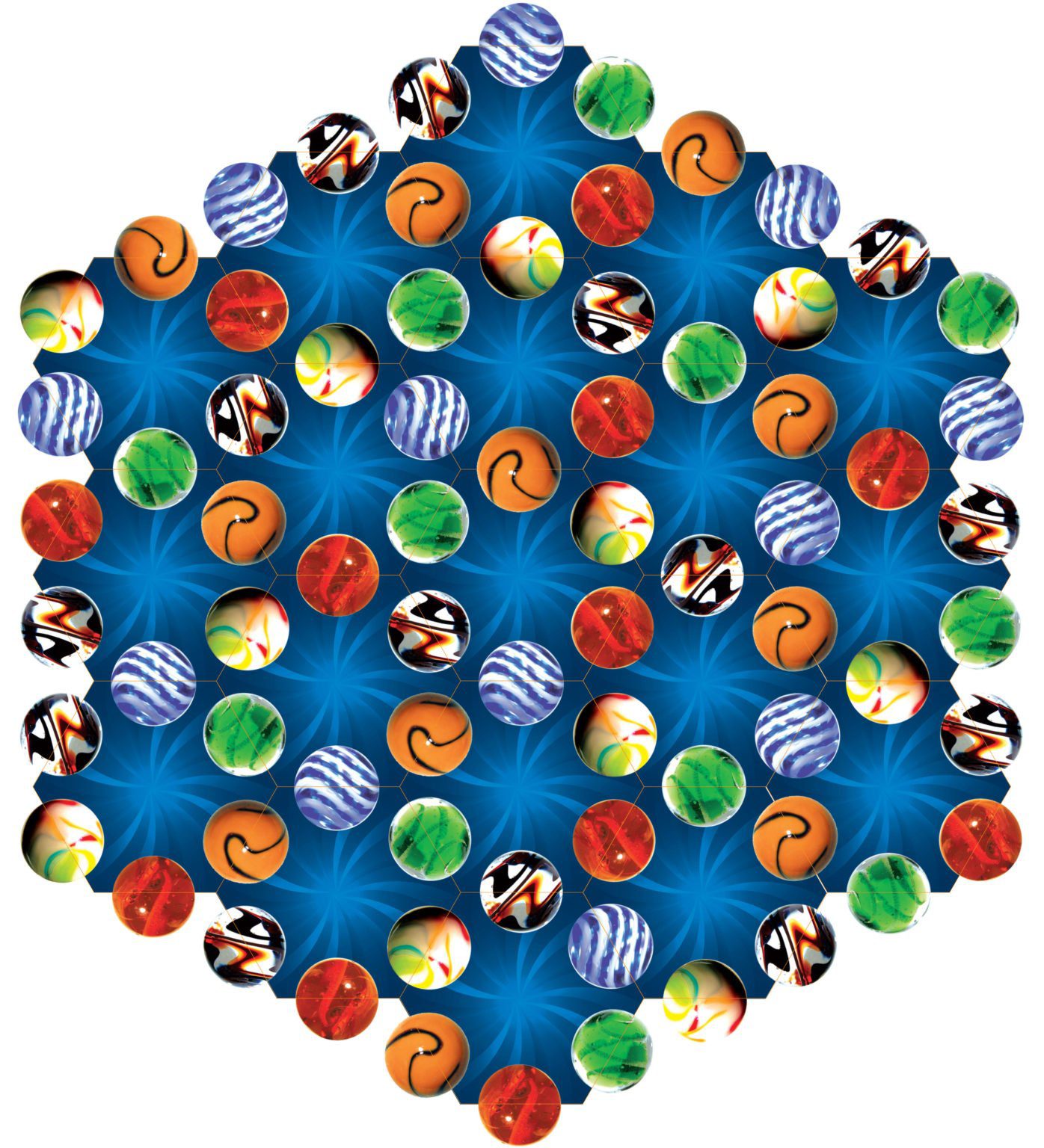 Hexagonal Marble Tile Puzzle Instructions House of Marbles