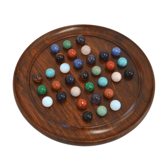 Stone Marble Solitaire Game Set from House of Marbles