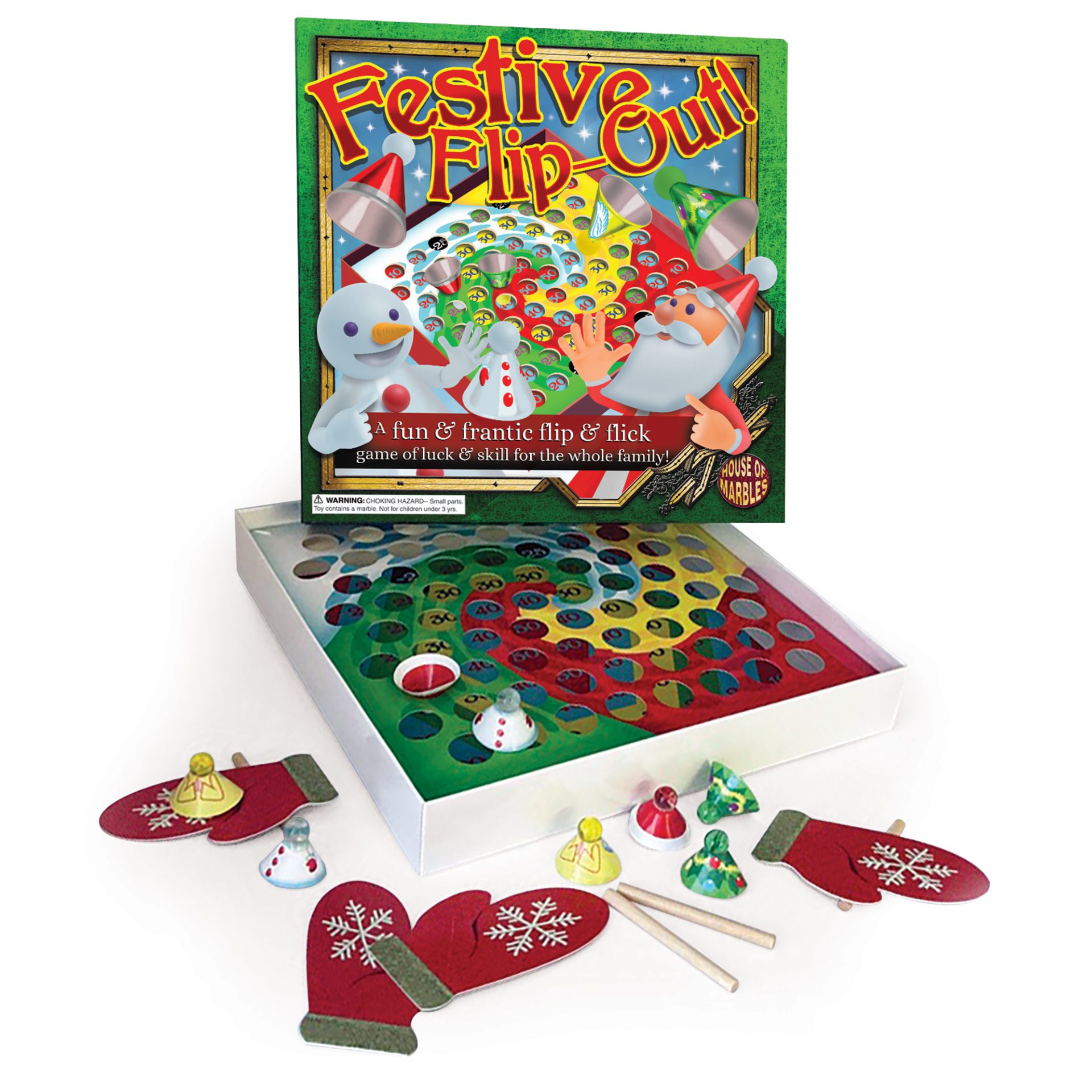 Festive Flip Out Game House of Marbles