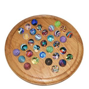 luxury solitaire board game - house of marbles and teign valley glass