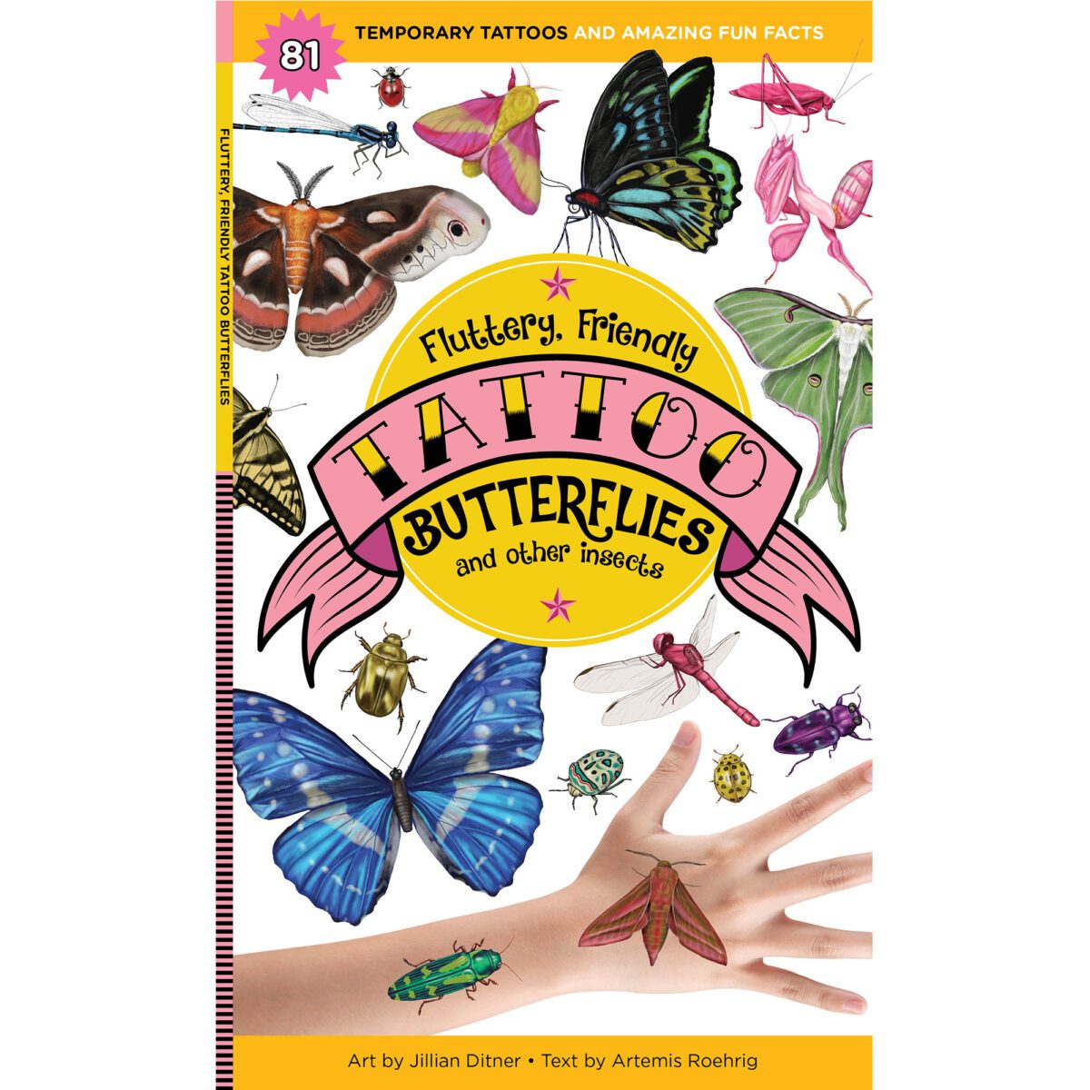 Fluttery, Friendly Temporary Tattoo Butterflies House of Marbles
