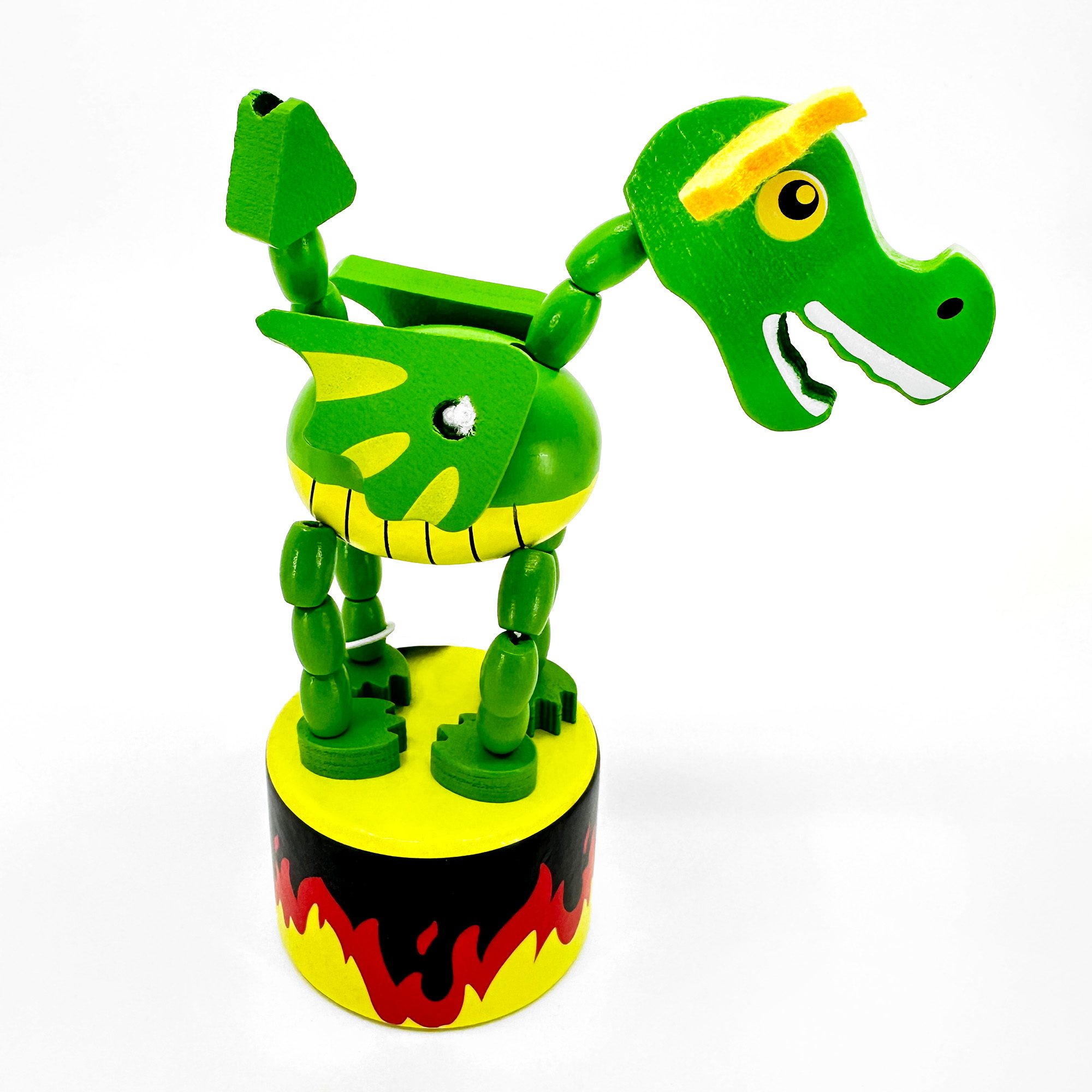Wooden Dancing Dragon Push-Up Toy