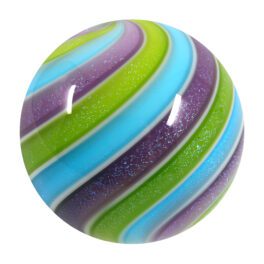 Swirl Marble | Blue, Purple & Green - 44mm