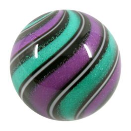 Dichroic Swirl Marble |  Blue & Purple - 38mm