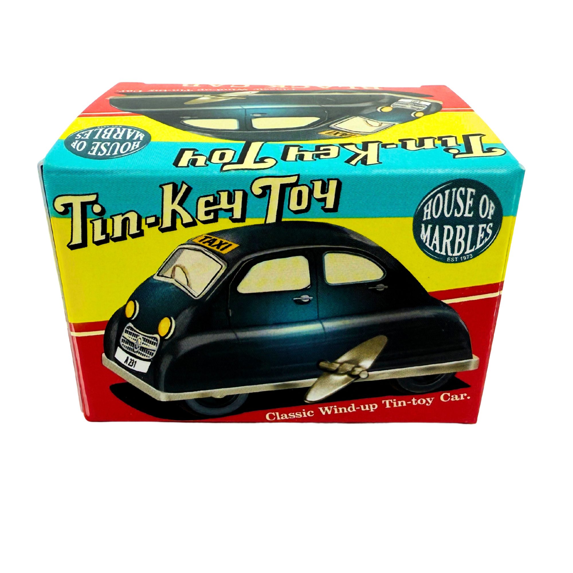 Classic Wind-Up Tin-Toy - Black Cab - House of Marbles