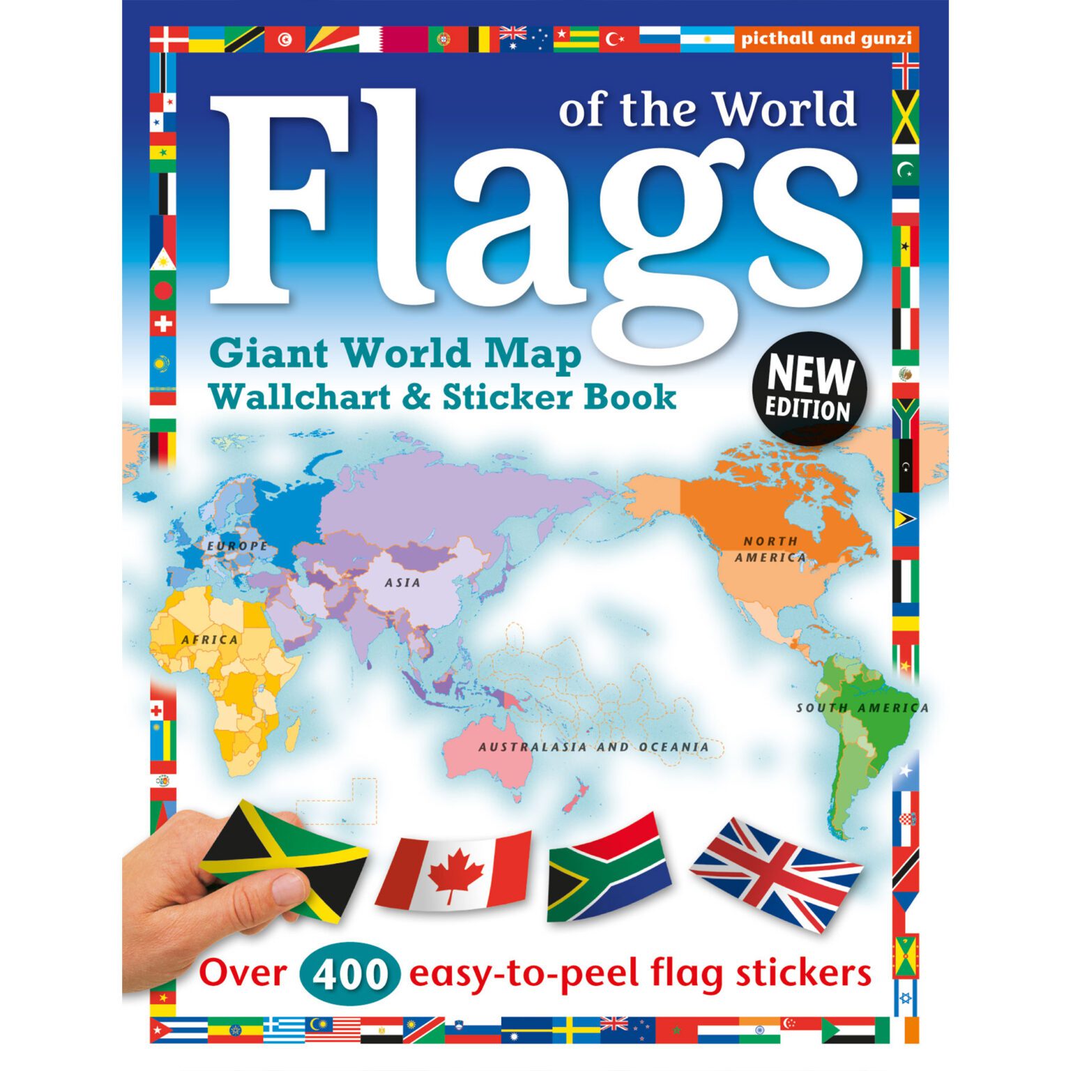 Flags of the World Sticker Book and Wallchart - House of Marbles