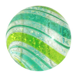 Clear Swirl Marble | Green - 37mm