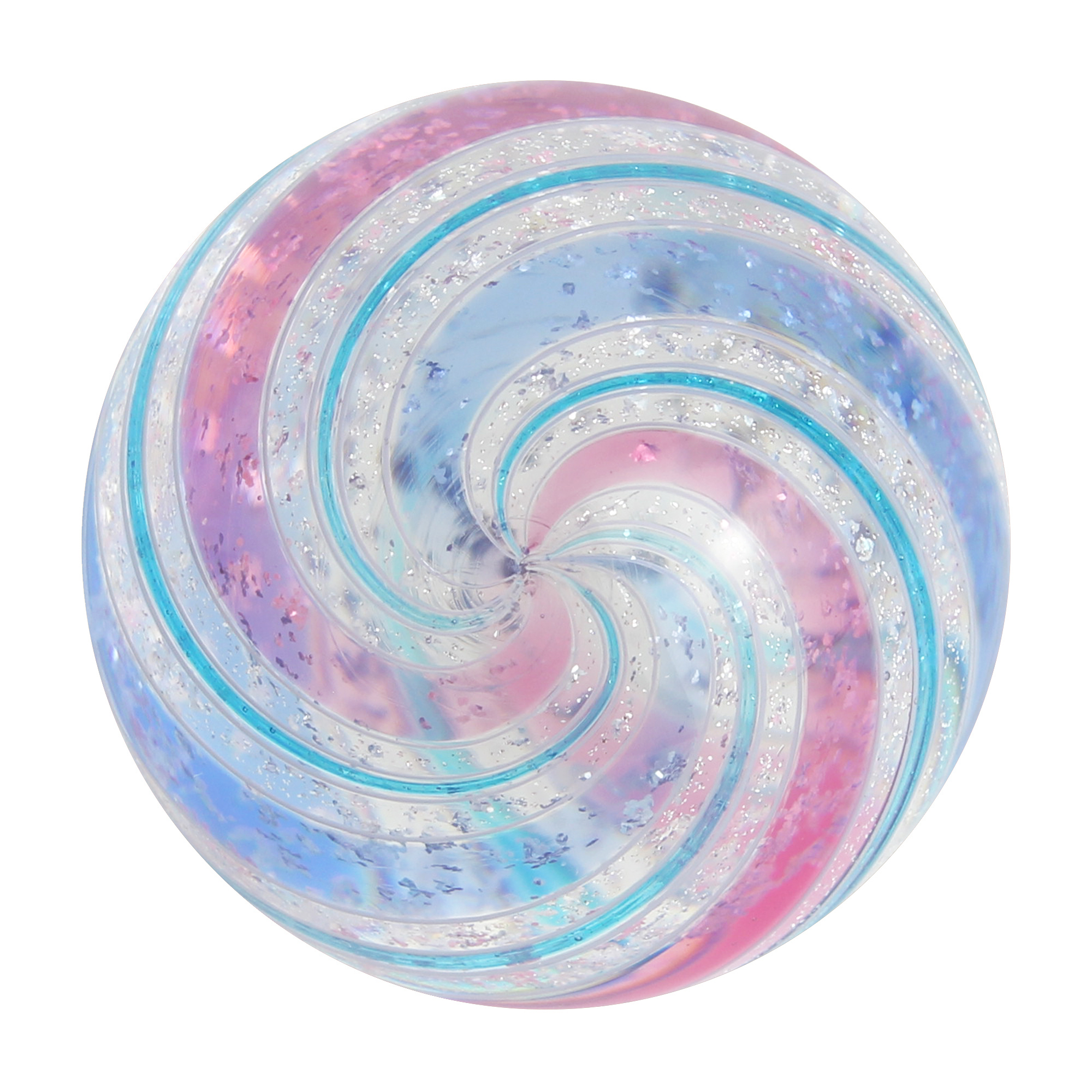 Clear Swirl Marble | Pink & Blue - 38mm - Image 4
