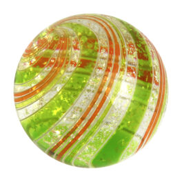 Clear Swirl Marble | Green & Orange - 31mm