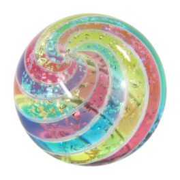 Clear Cane Swirls Marble | Multi Coloured - 37mm