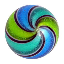 Swirl Marble | Blue & Green - 31 mm