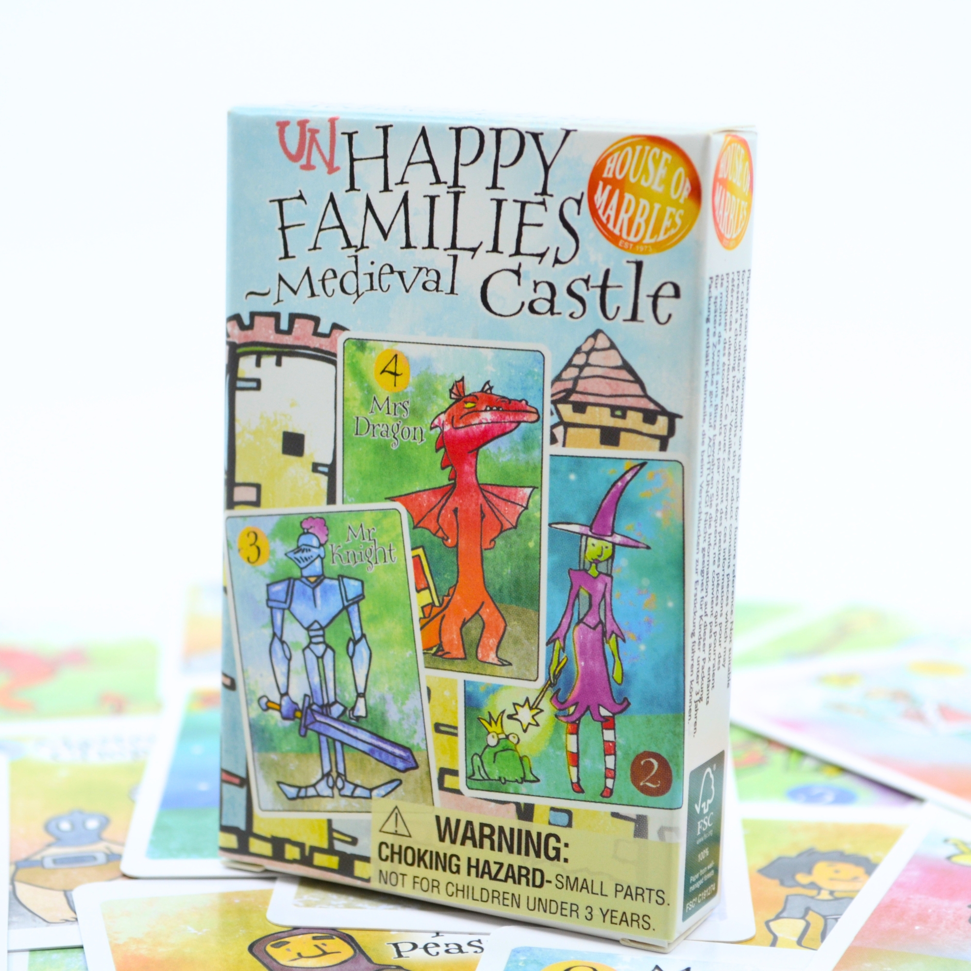Un-happy Families – Medieval Castle Card Game box view